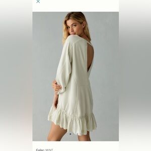 Daily Practice by Anthropologie Eldridge Ruffle-Hem Mini Dress Size M